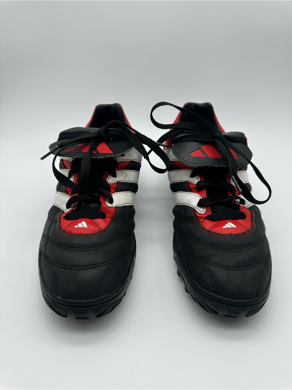 Vintage 2000 Adidas Predator Precision 664546 Turf Soccer Shoes Black Red Rare